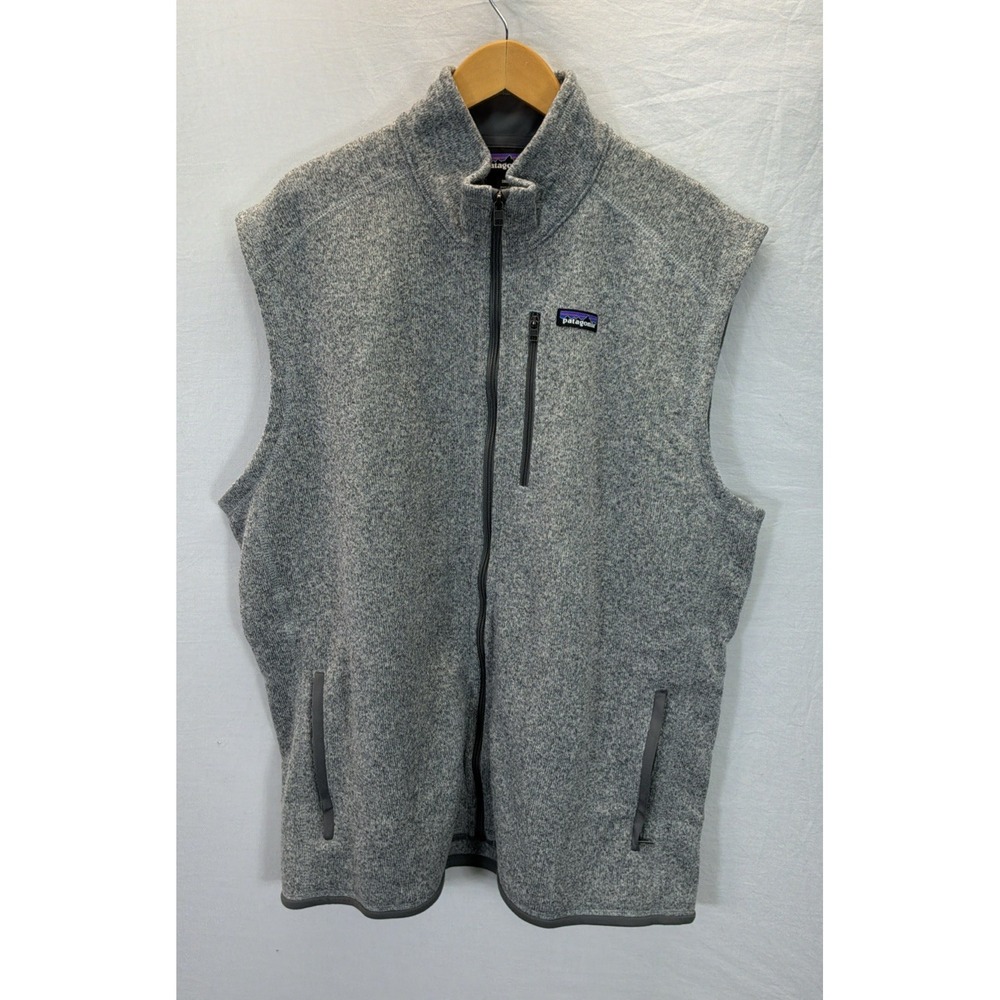 Patagonia Better Sweater Full Zip Fleece Vest Mens 3XL Grey Hiking Golf Outdoor